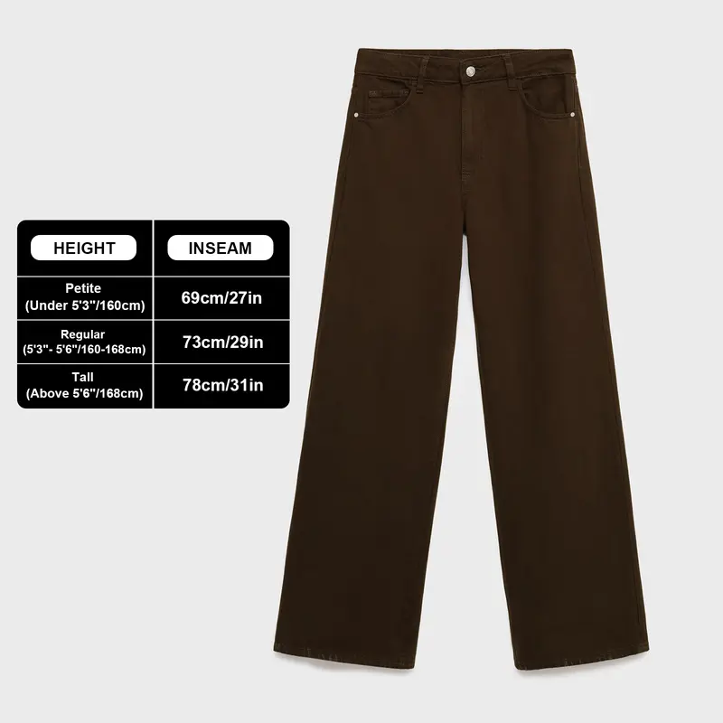 Aurora Base Women's High-Waist Stretch Wide-Leg Jeans - Petite, Regular & Tall media image 19