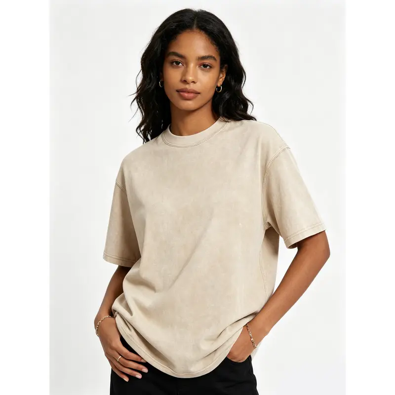 Women's cotton acid wash t-shirt product image 16