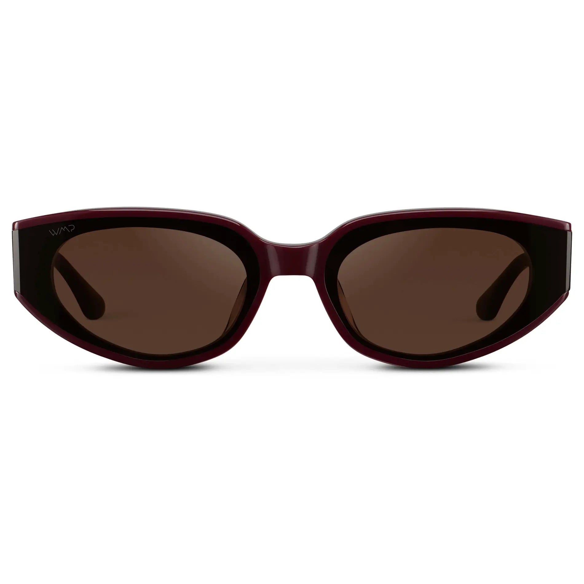 Aurora Astra sunglasses Black Cherry Red / Dark Brown Lens