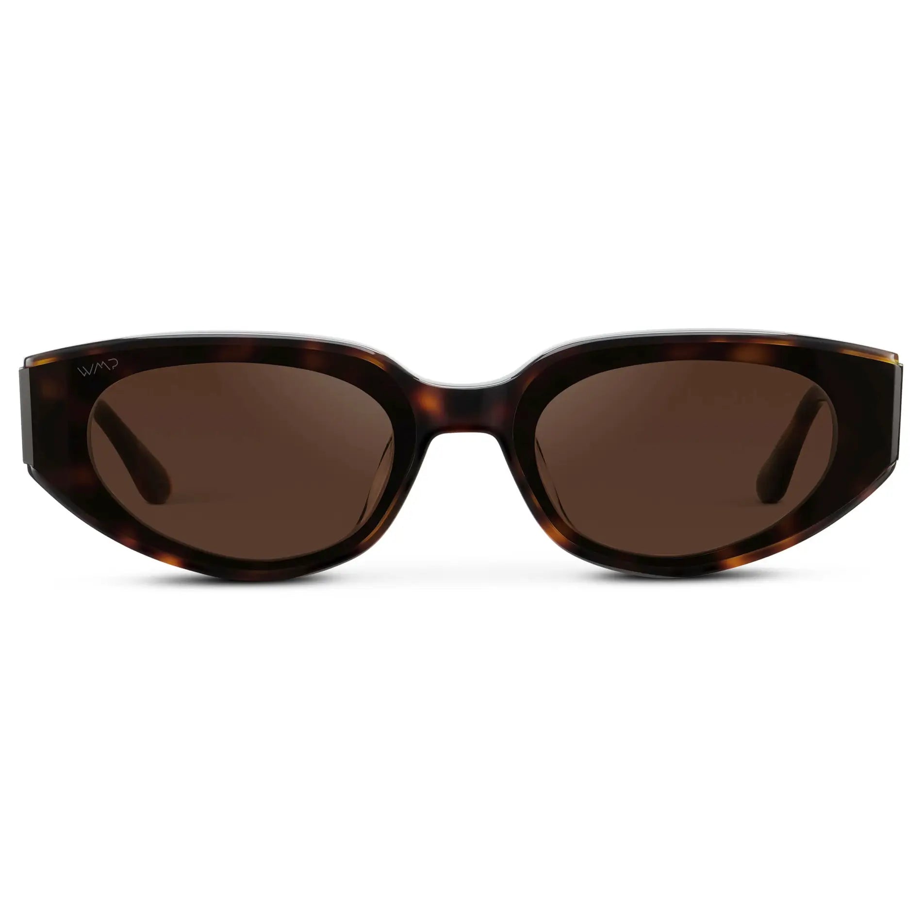 Aurora Astra cat-eye sunglasses in Brown Tortoise with dark brown lens
