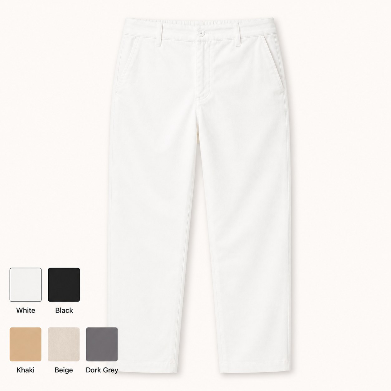 Cotton Linen Elastic-Waist Pants Packs Five Color Pack Guide