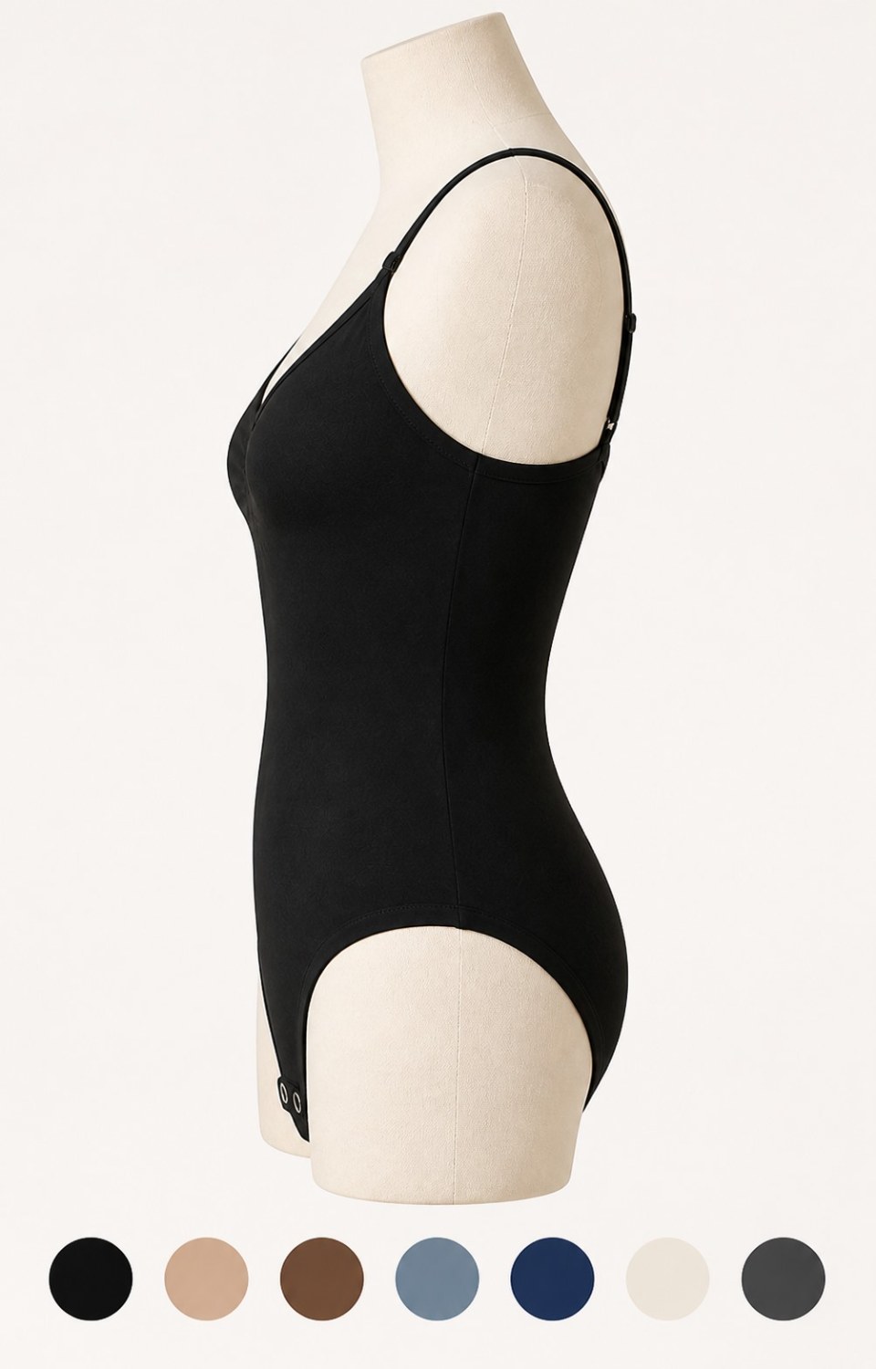6PCS Seamless Shapewear Bodysuits Side View