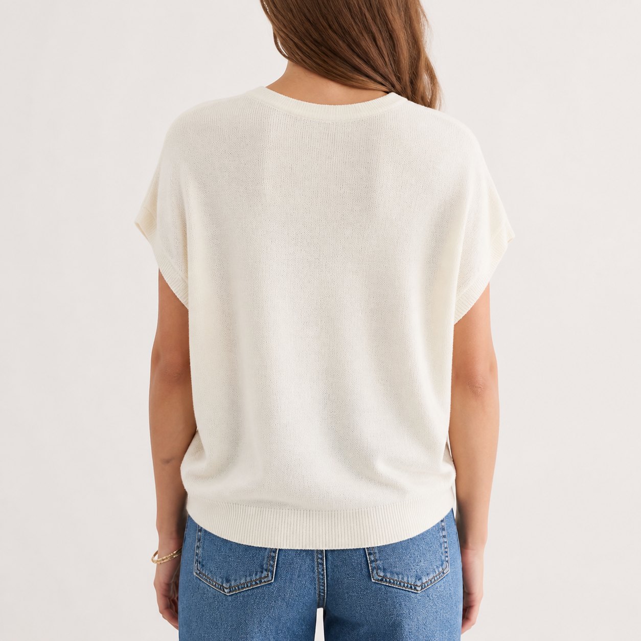 Women's Wool Blend Batwing Sweater Multi-Piece Sets BACK back view