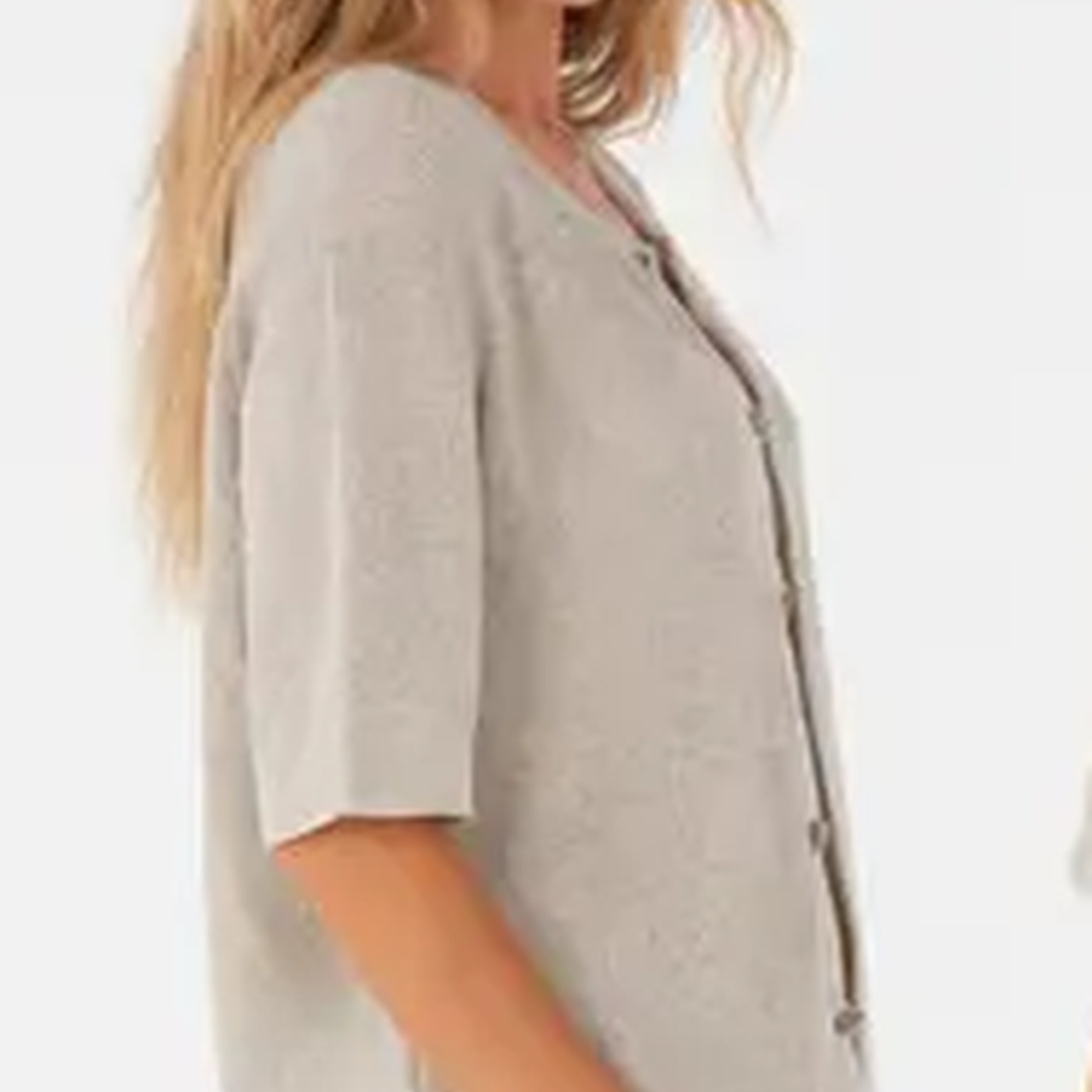 Women's Lightweight Button-Down Cardigan Multi-Piece Sets SIDE side view