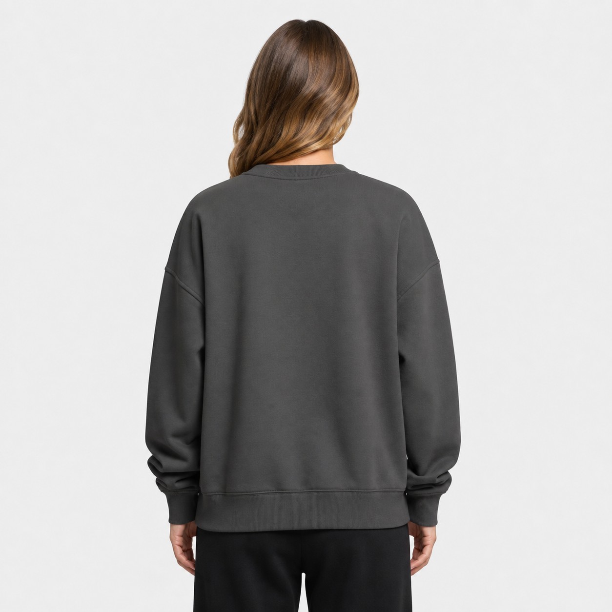 Lightweight Crew Neck Sweatshirt 5PCS Sets PRODUCT BACK VIEW