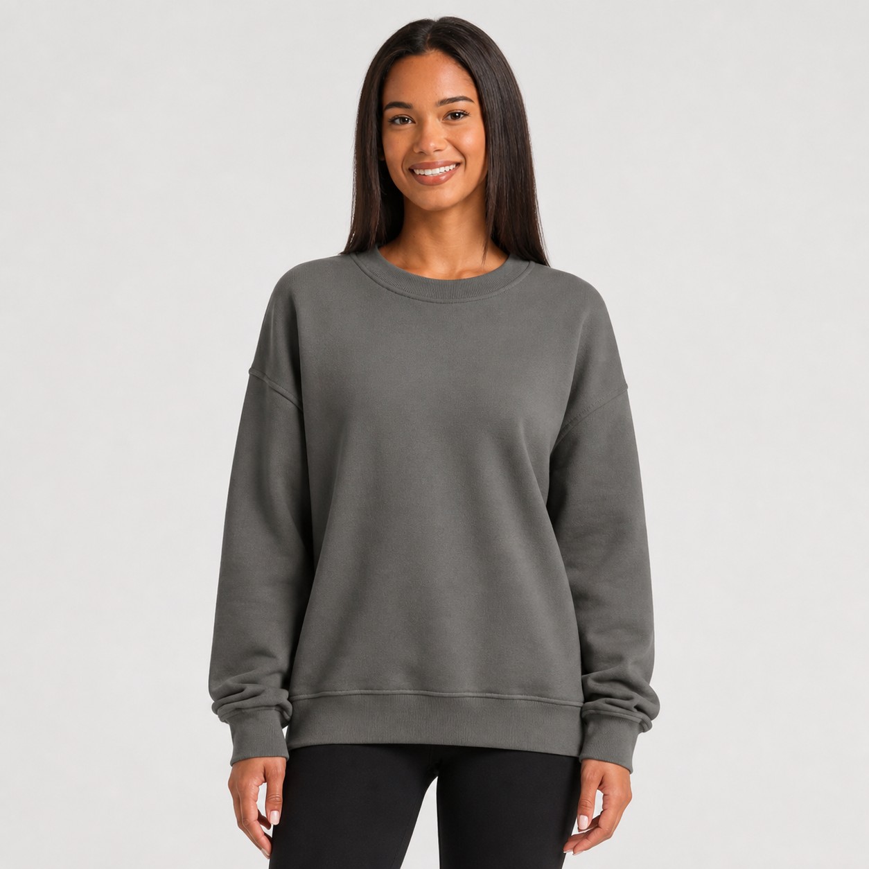 Lightweight Crew Neck Sweatshirt 5PCS Sets PRODUCT FRONT VIEW front view