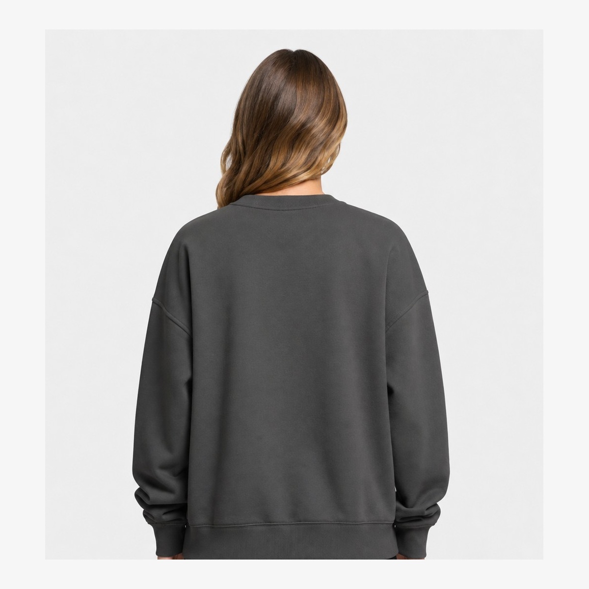 Lightweight Crew Neck Sweatshirt 5PCS Sets PRODUCT BACK VIEW back view