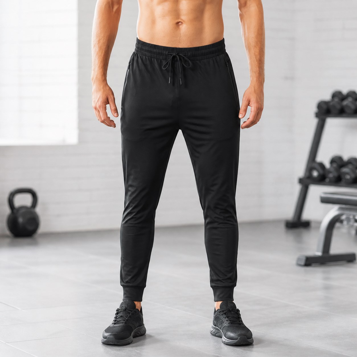 Men's Stretch Joggers 1/8PCS Sets front fit image