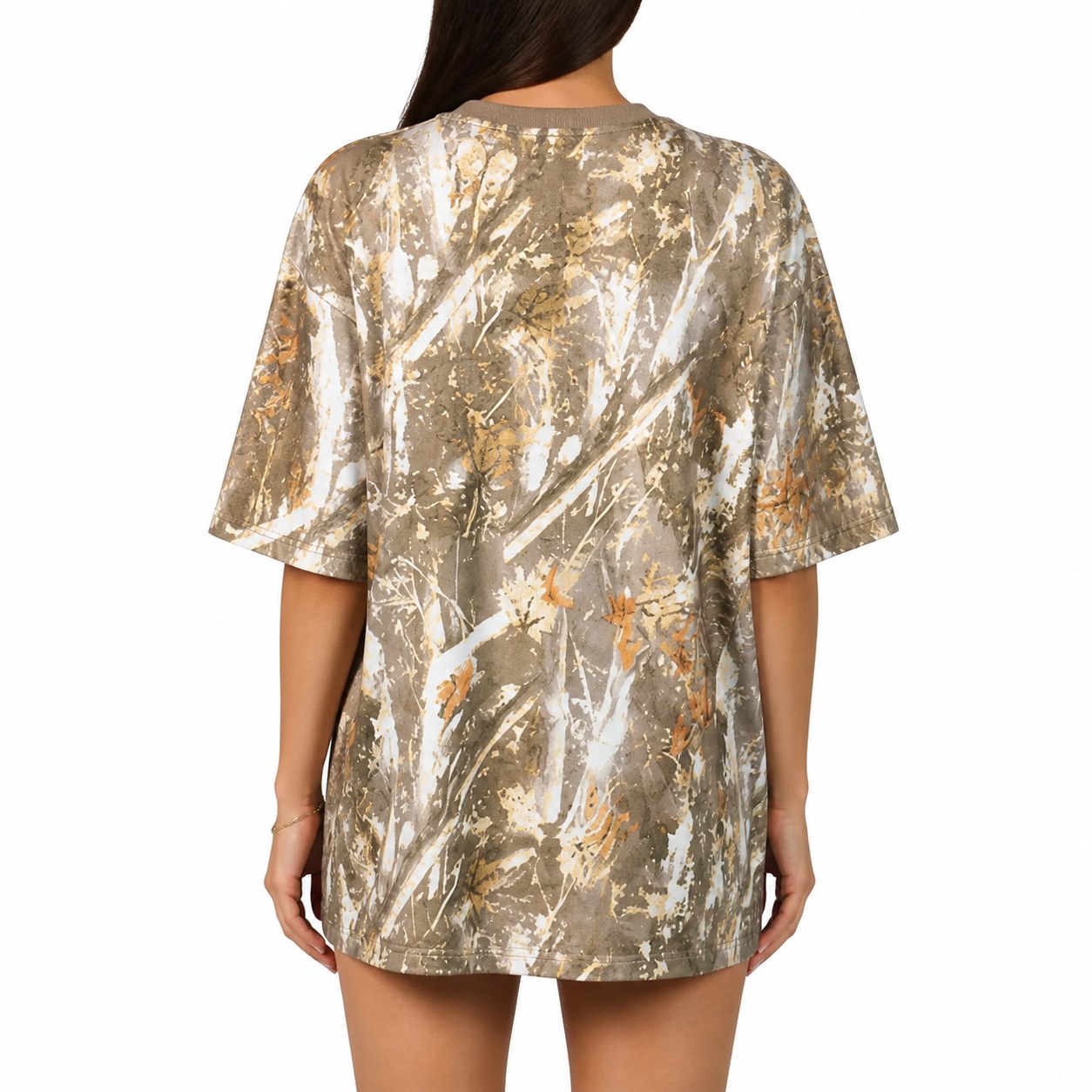 Oversized Camo Tee Multi-Piece Sets BACK VIEW back view