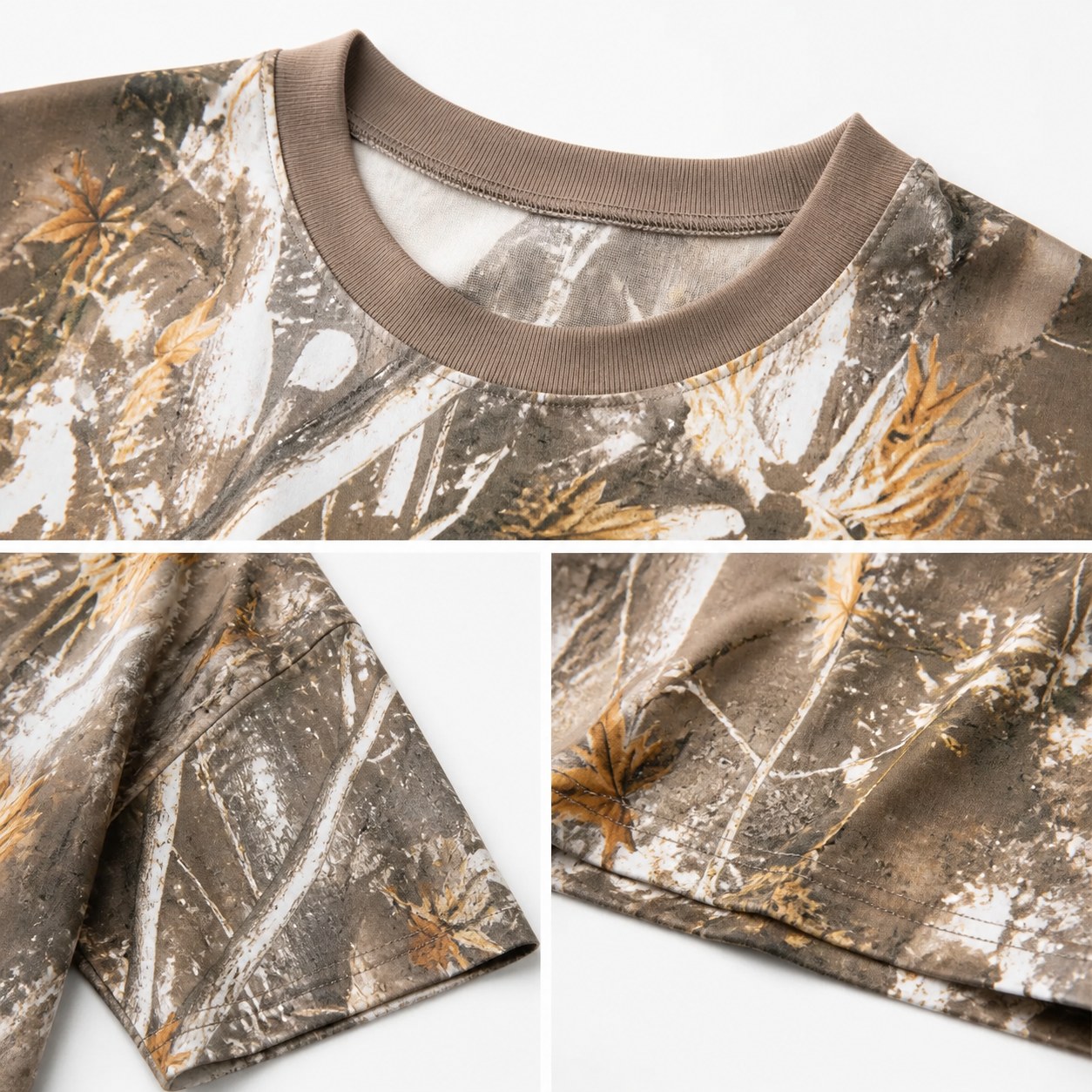Oversized Camo Tee Multi-Piece Sets DETAIL CLOSE-UP detail close-up