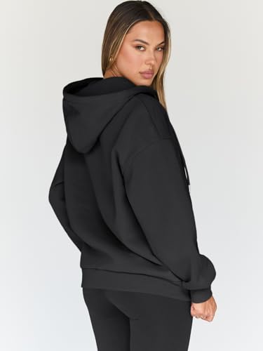 Women's Oversized Zip Hoodie 8PCS Sets BACK back view