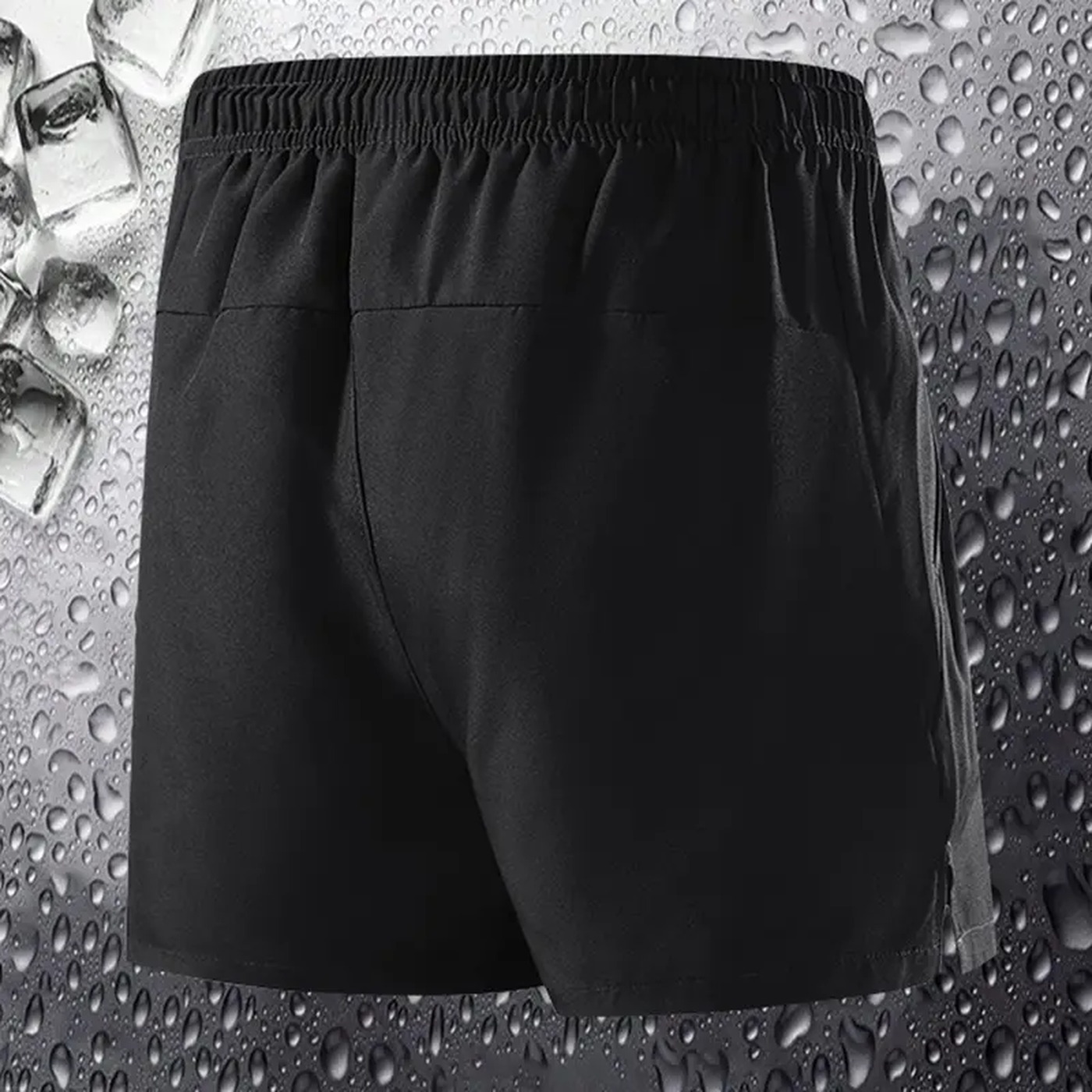 Men's Breathable Pocket Shorts 9PCS Sets BACK back view