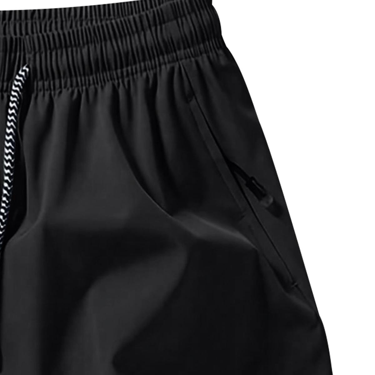 Men's 5-Pack Solid Sports Shorts - Breathable Fitness, Soft Stretch, Quick-Dry Elastic Waist Drawstring, Casual Athletic Shorts for Summer Gym Workouts, Outdoor Activities,summervibes