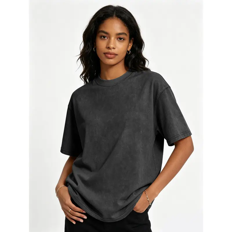 Women's cotton acid wash t-shirt product image 18