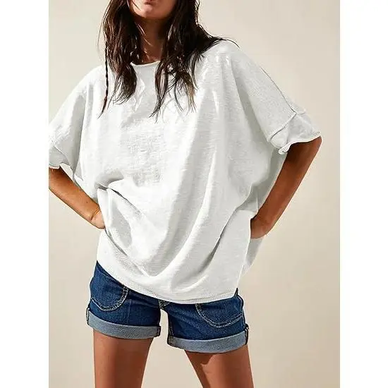 Women's oversized casual t-shirt color options
