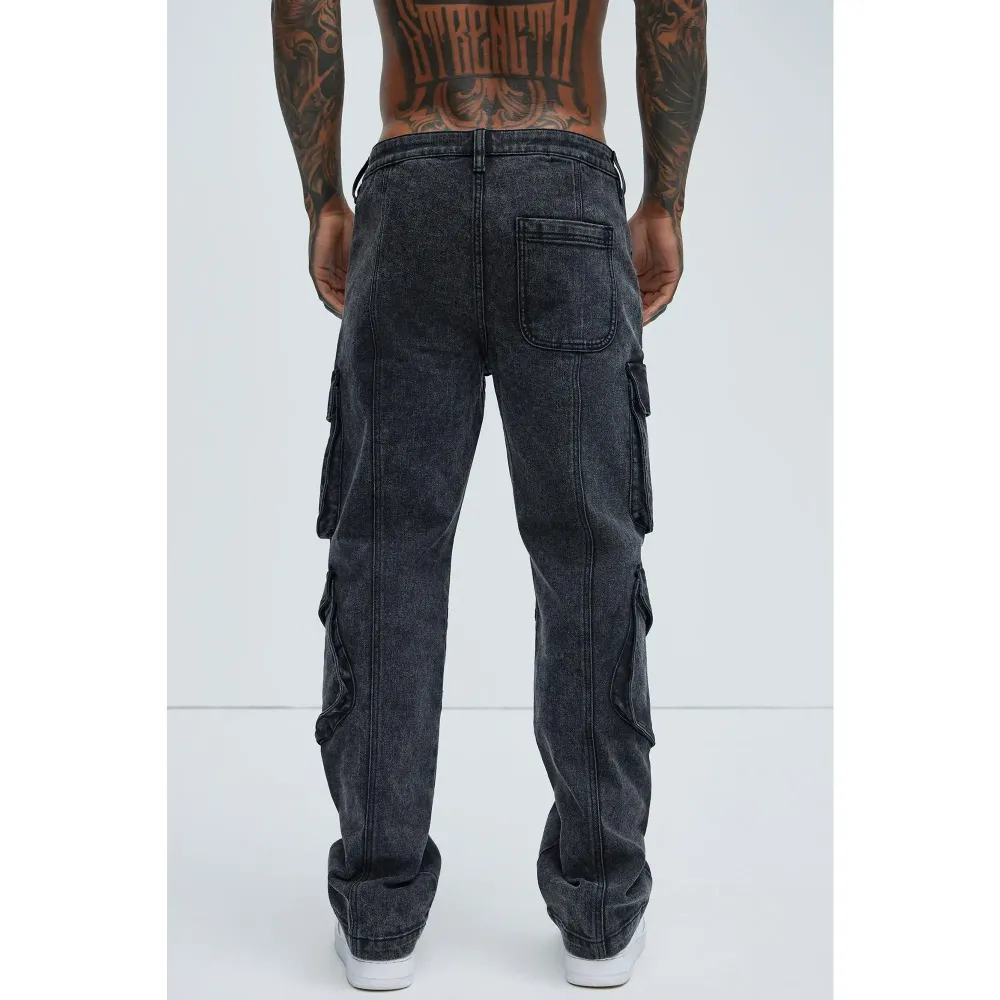 Men's Straight Cargo Jeans