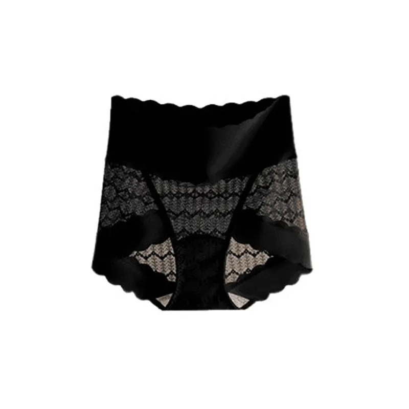 Breathable Seamless High-Waist Lace Panties