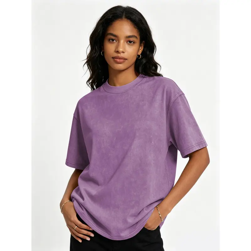Women's cotton acid wash t-shirt product image 11