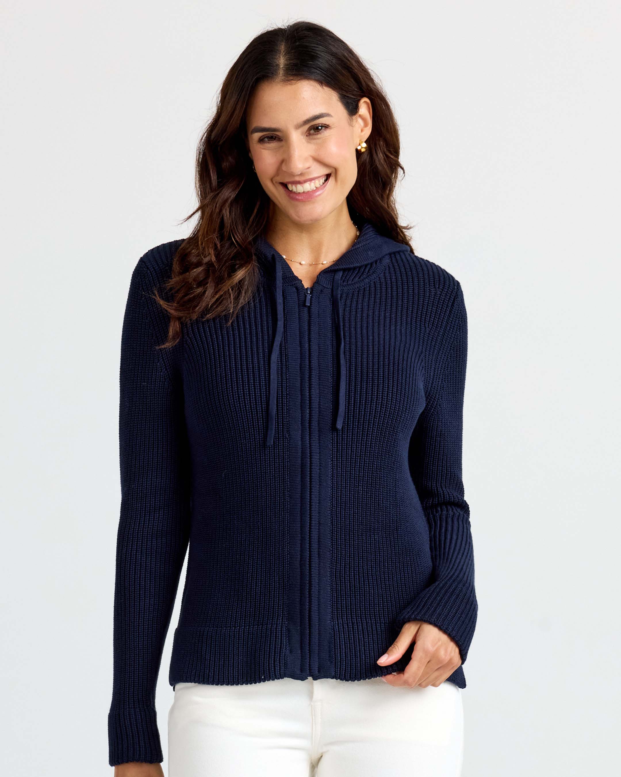 Women's Cotton Fisherman Zip Hoodie product image 31