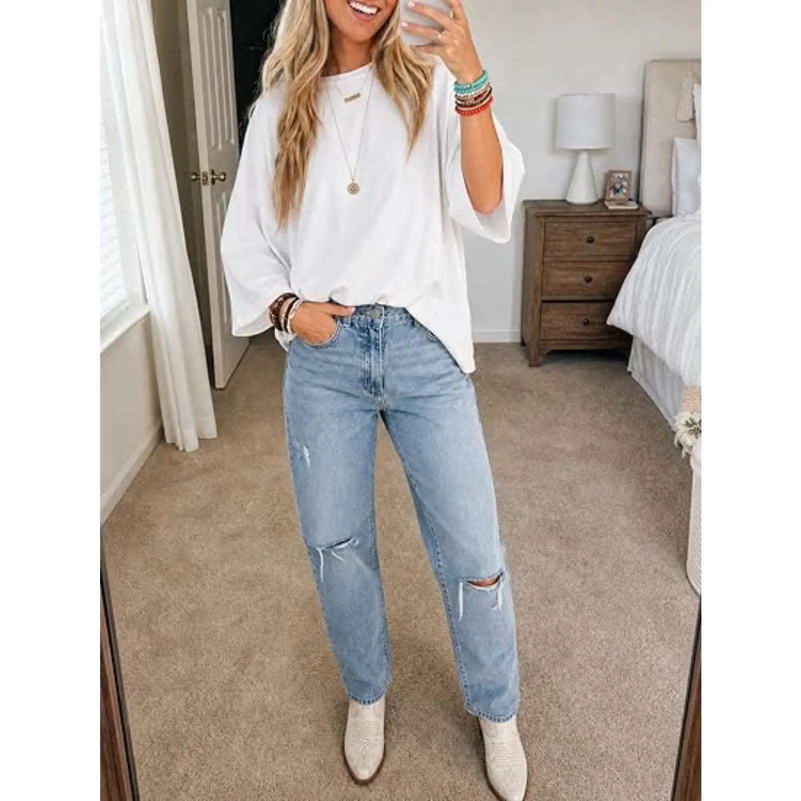 Women's oversized cotton t-shirt product image 8