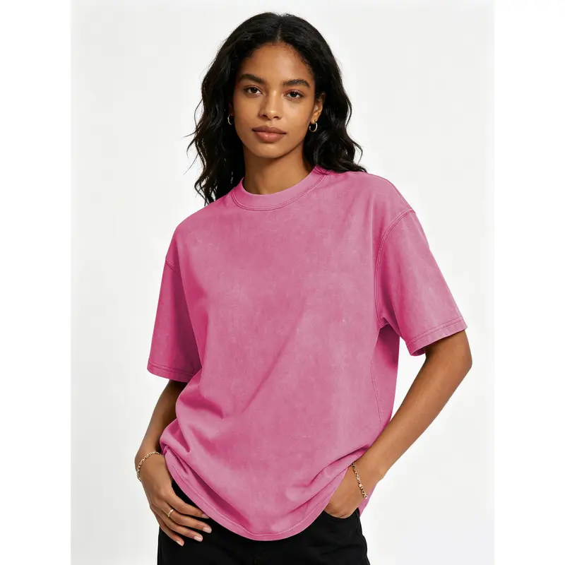 Women's cotton acid wash t-shirt product image 15