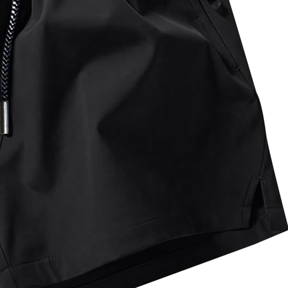 Men's 5-Pack Solid Sports Shorts - Breathable Fitness, Soft Stretch, Quick-Dry Elastic Waist Drawstring, Casual Athletic Shorts for Summer Gym Workouts, Outdoor Activities,summervibes
