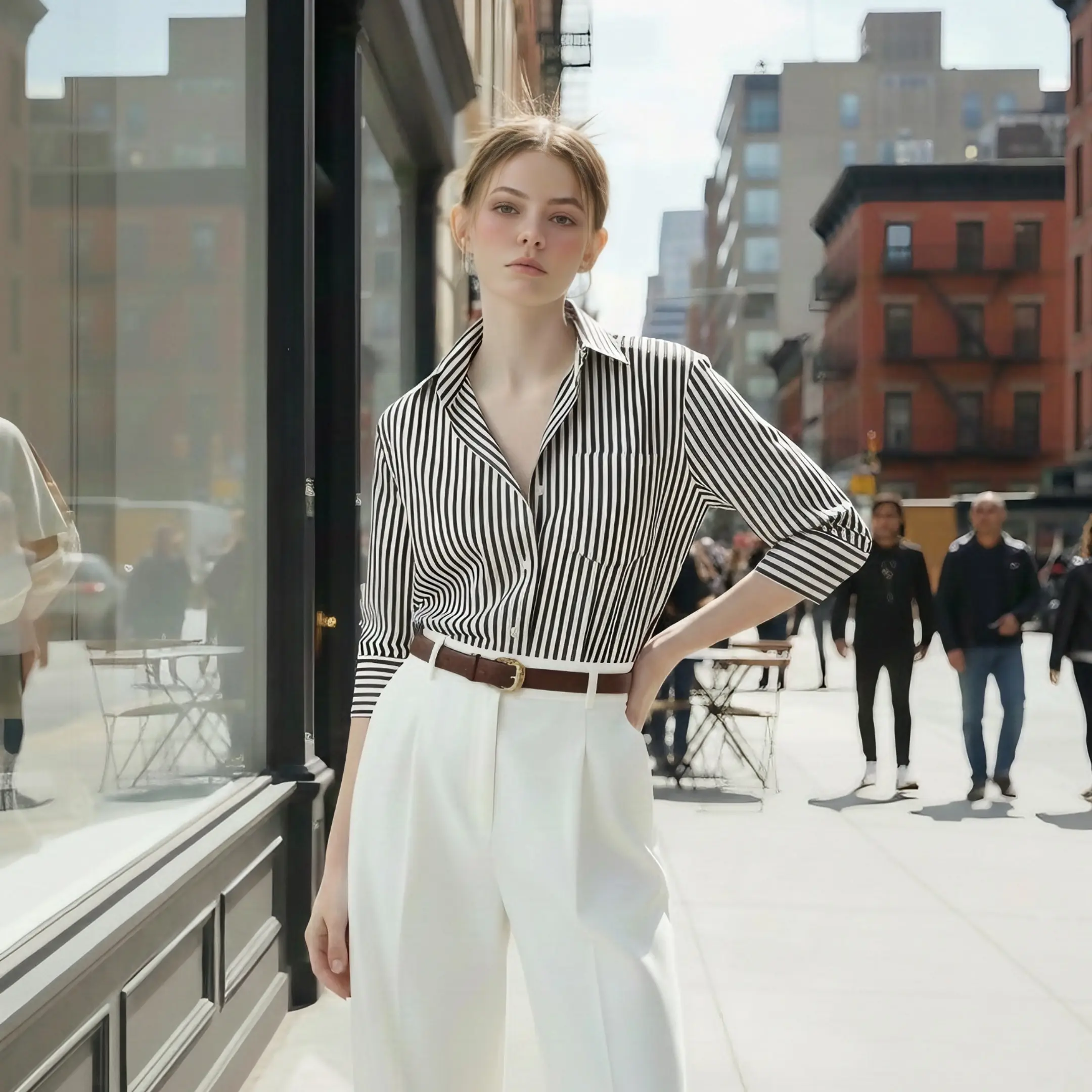 Striped Button-Down Shirts