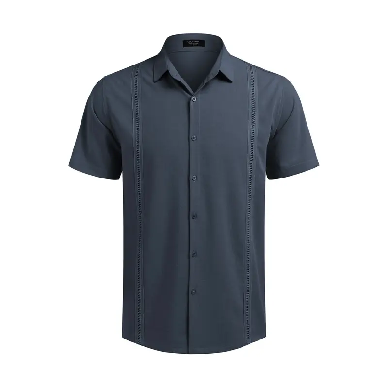 Men's Cuban Guayabera Short Sleeve Shirt product image 7