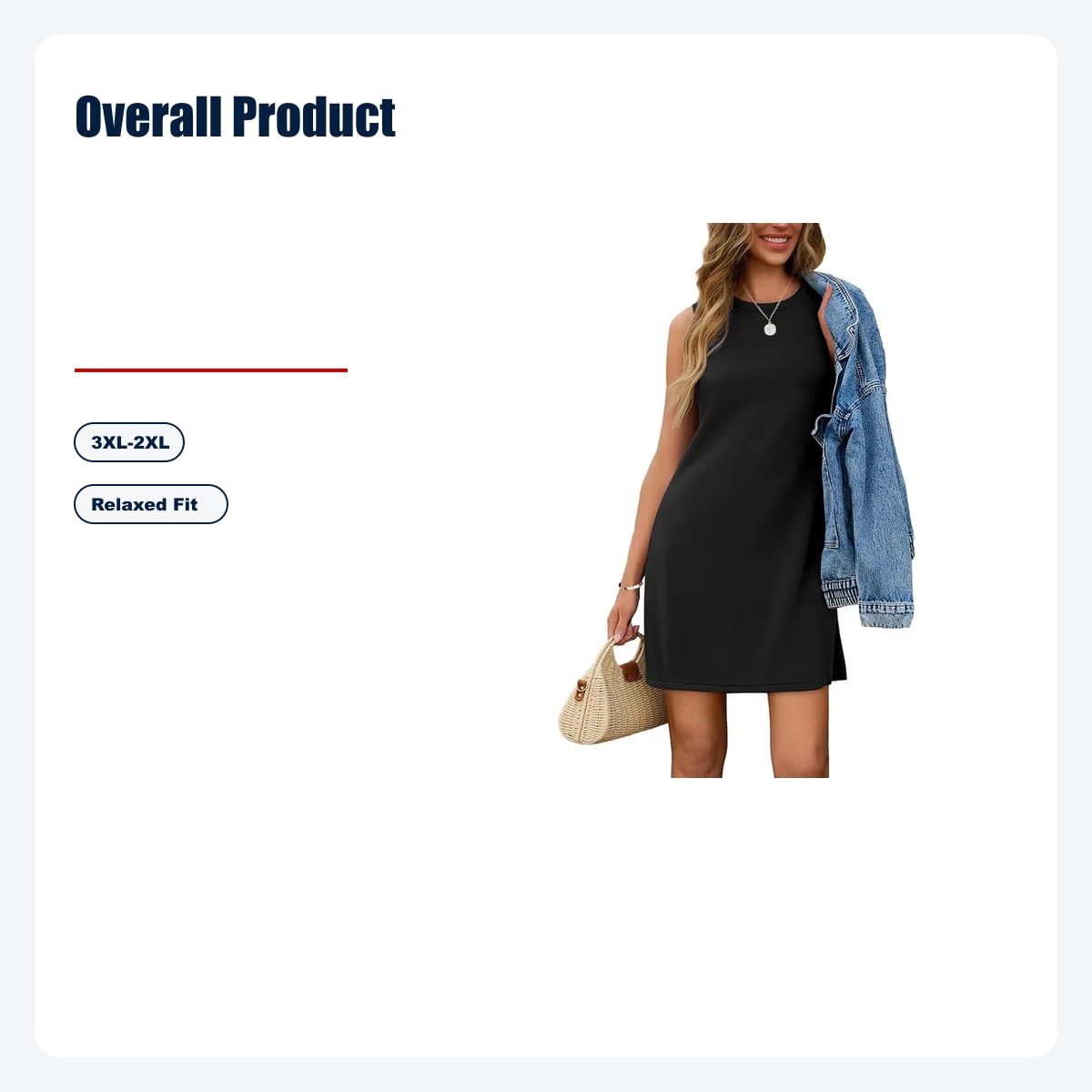 Dresses for Women 2026 Casual Summer Sundresses Sleeveless Tank Dress - Overall Product