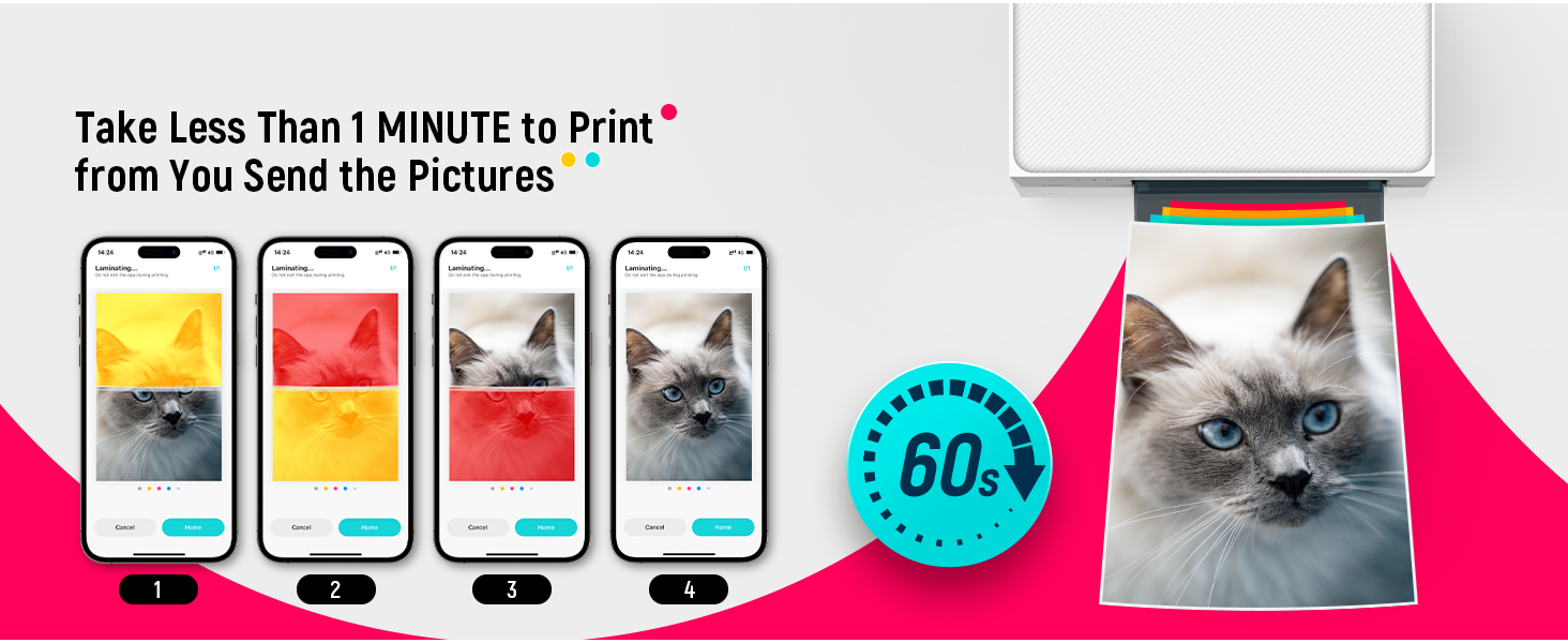 portable phone photo printer liene 4x6 instant color best gift picture printer for home