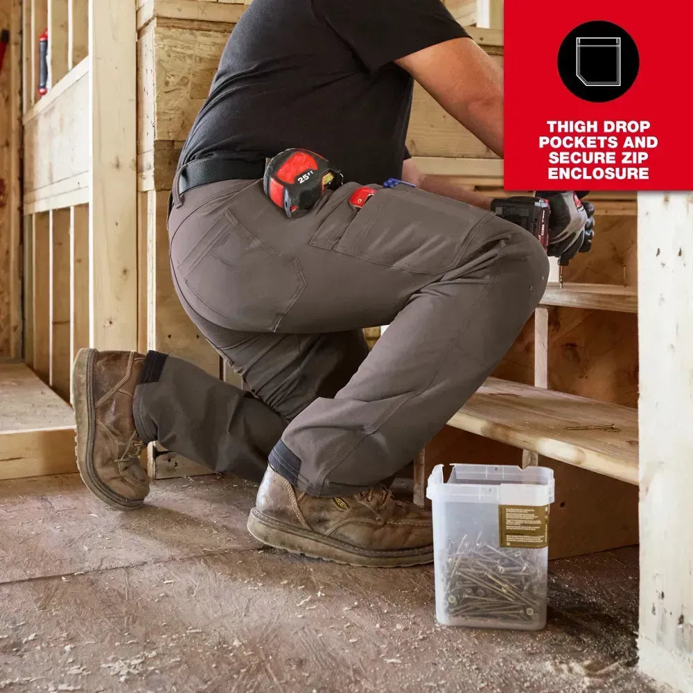 Men's Tech Work Pants with 7 Pockets
