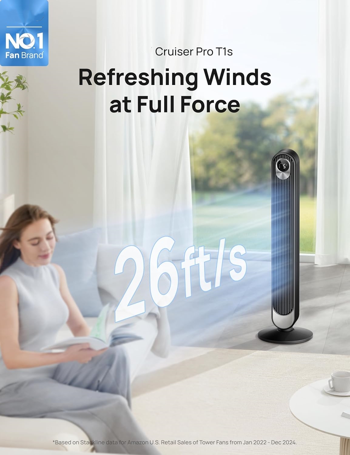 Dreo Tower Fan for Bedroom