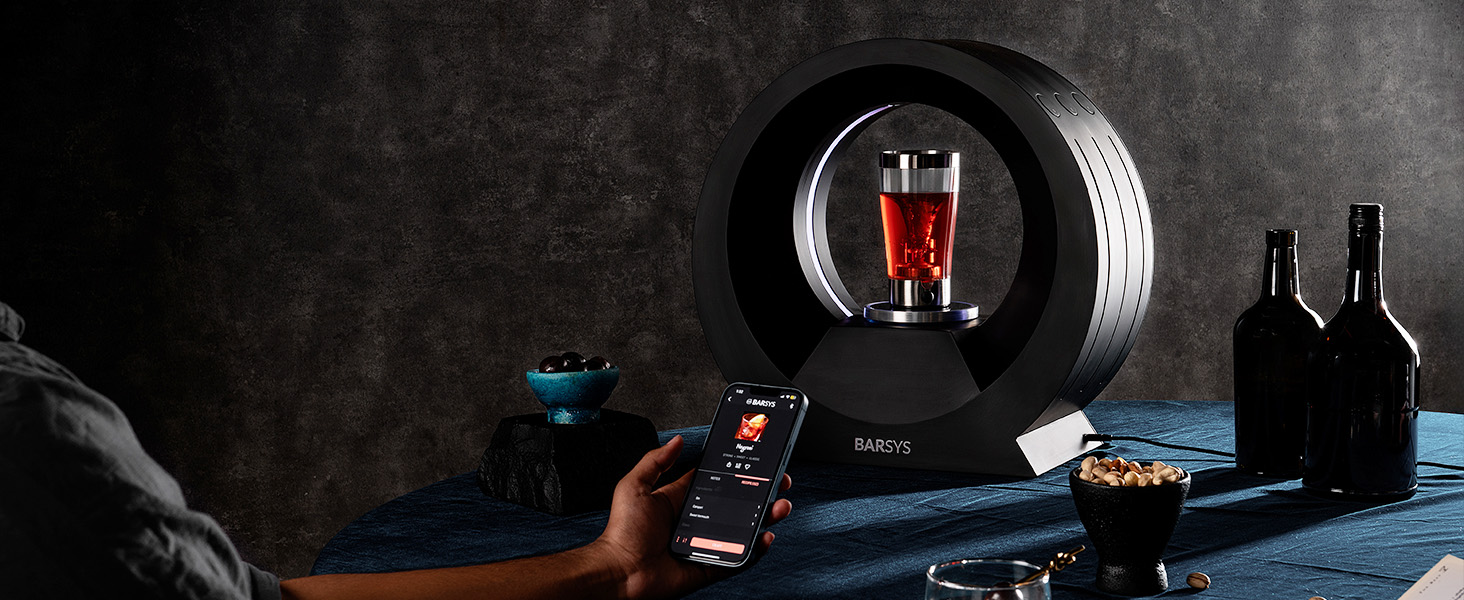 The Barsys App syncs seamlessly with Barsys devices, giving you full control of your mixology.