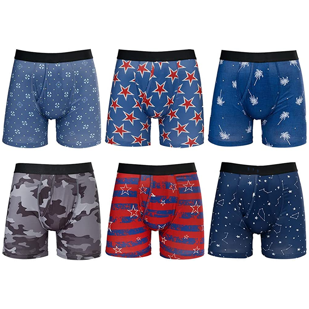 Men's Moisture-Wicking Boxer Brief 6-Pack