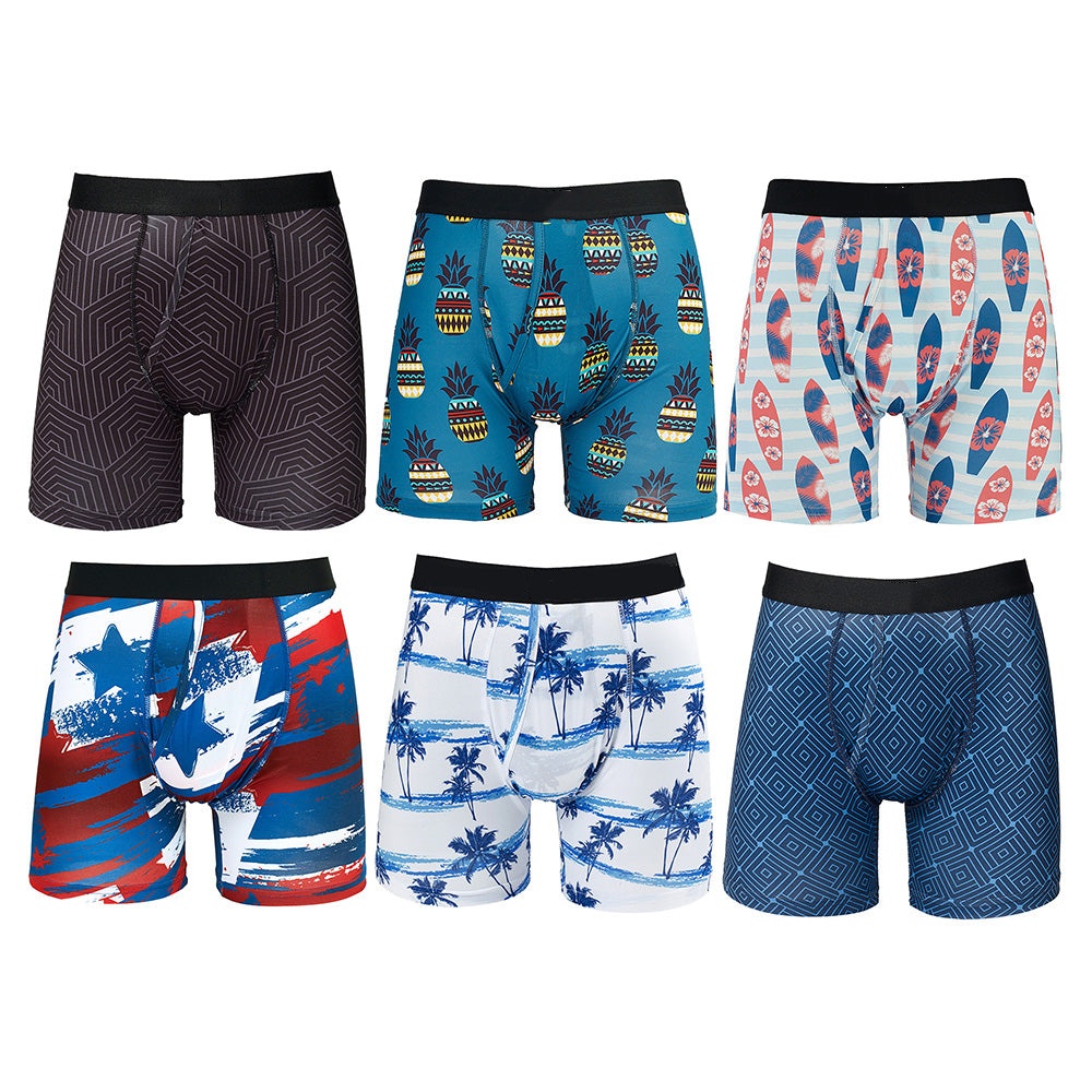 Men's Moisture-Wicking Boxer Brief 6-Pack