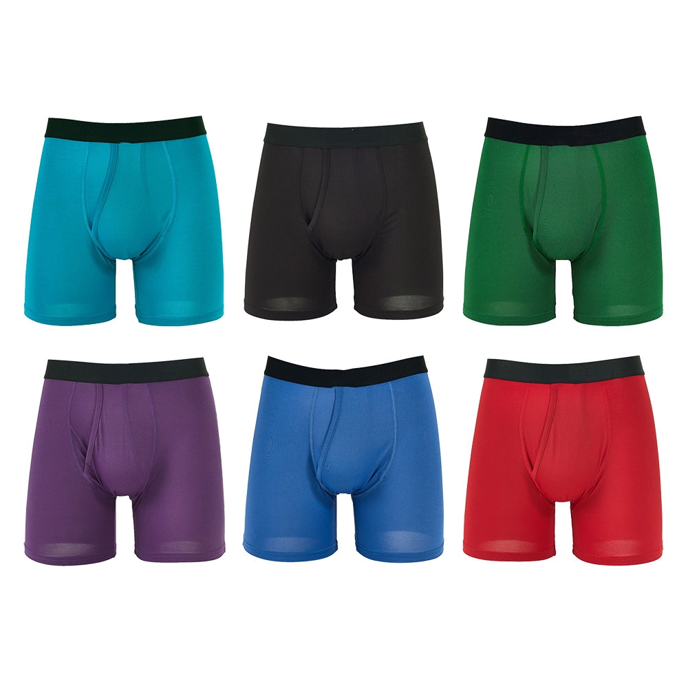 Men's Moisture-Wicking Boxer Brief 6-Pack