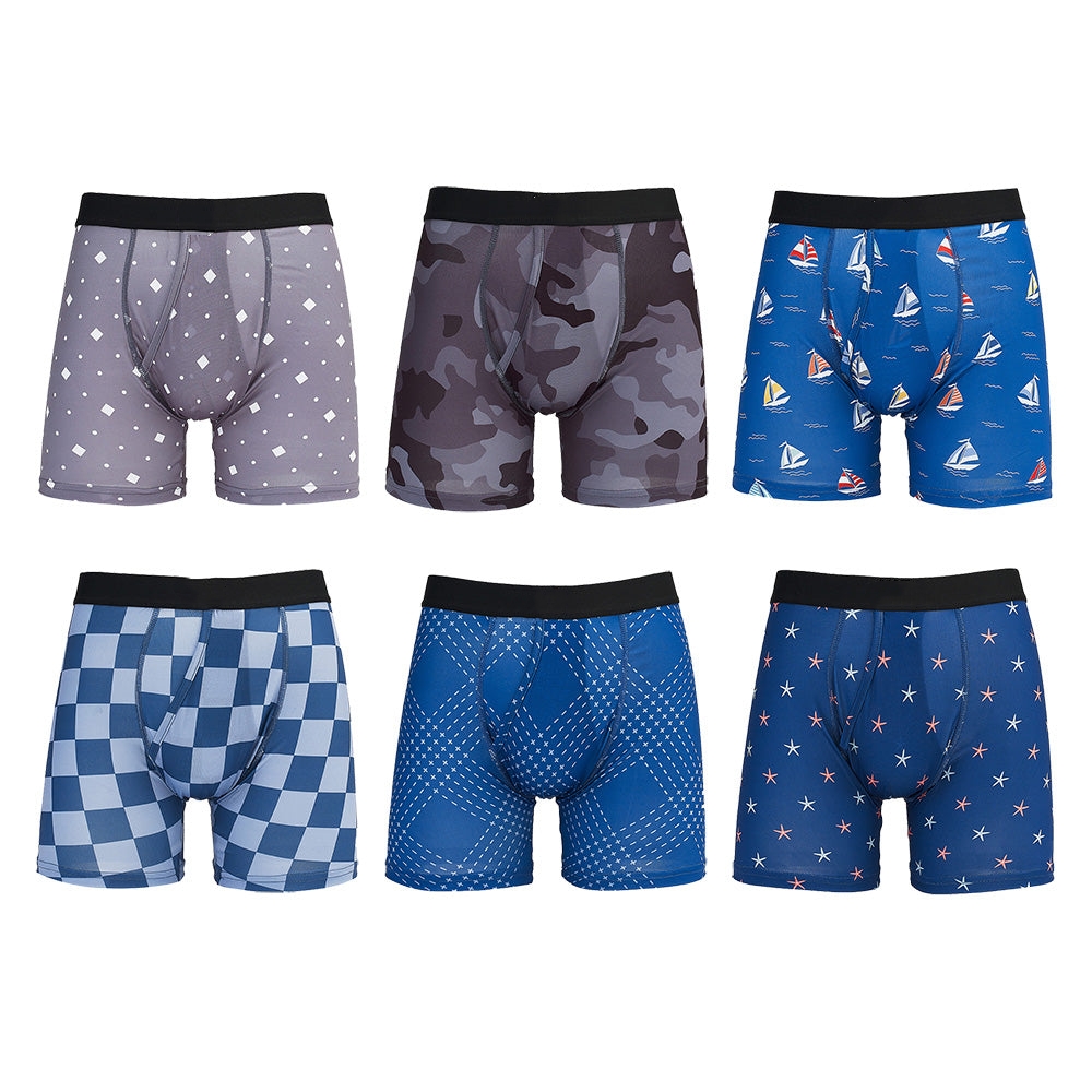 Men's Moisture-Wicking Boxer Brief 6-Pack