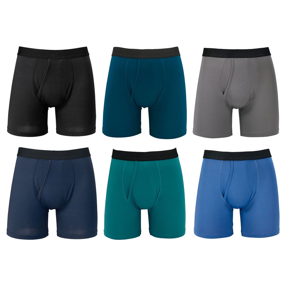 Men's Moisture-Wicking Boxer Brief 6-Pack