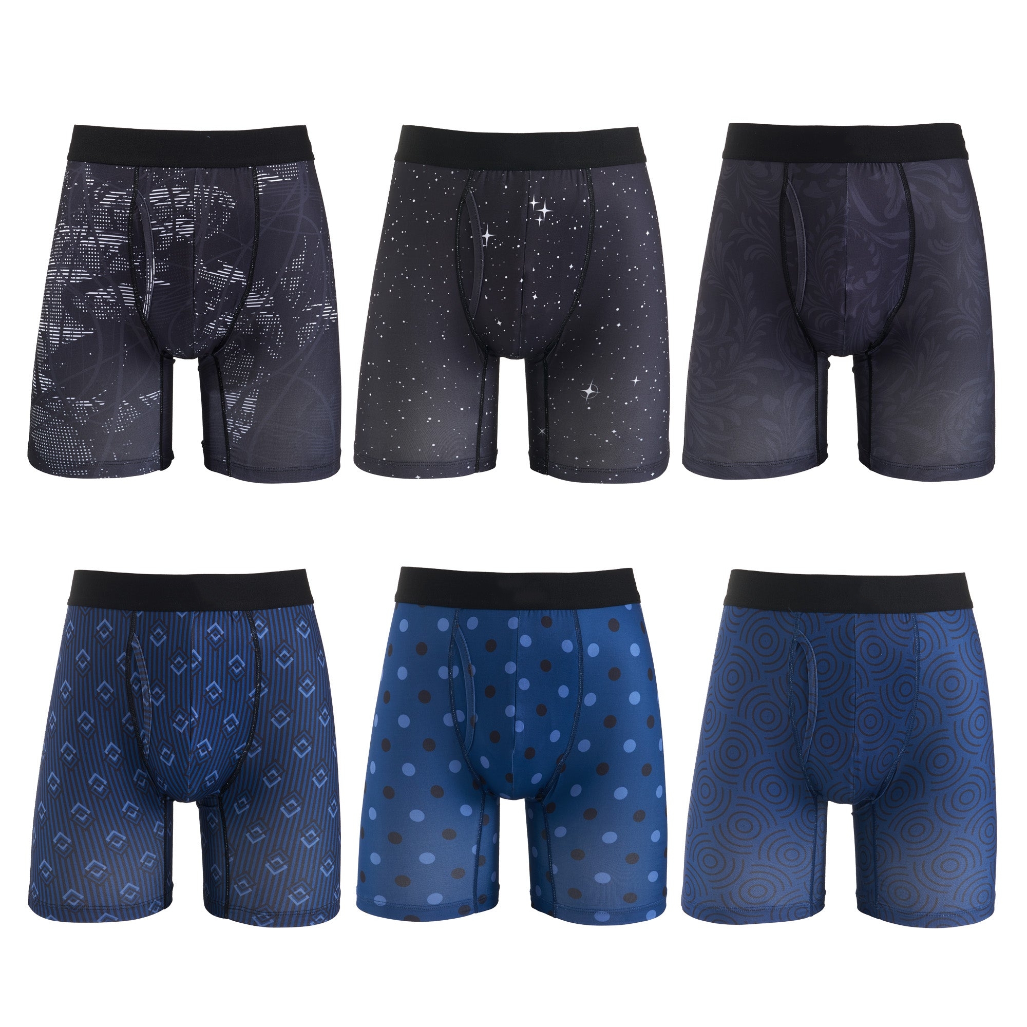 Men's Moisture-Wicking Boxer Brief 6-Pack