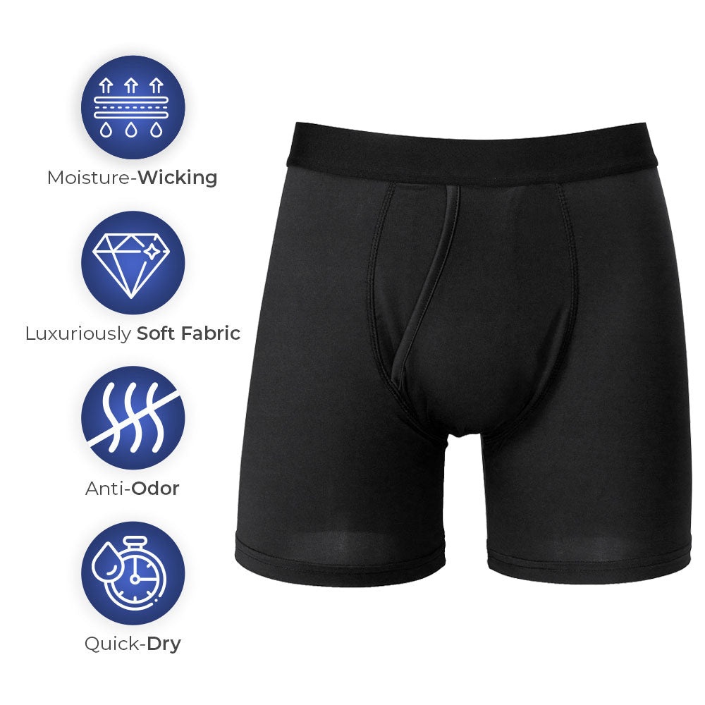 Men's Moisture-Wicking Boxer Brief 6-Pack