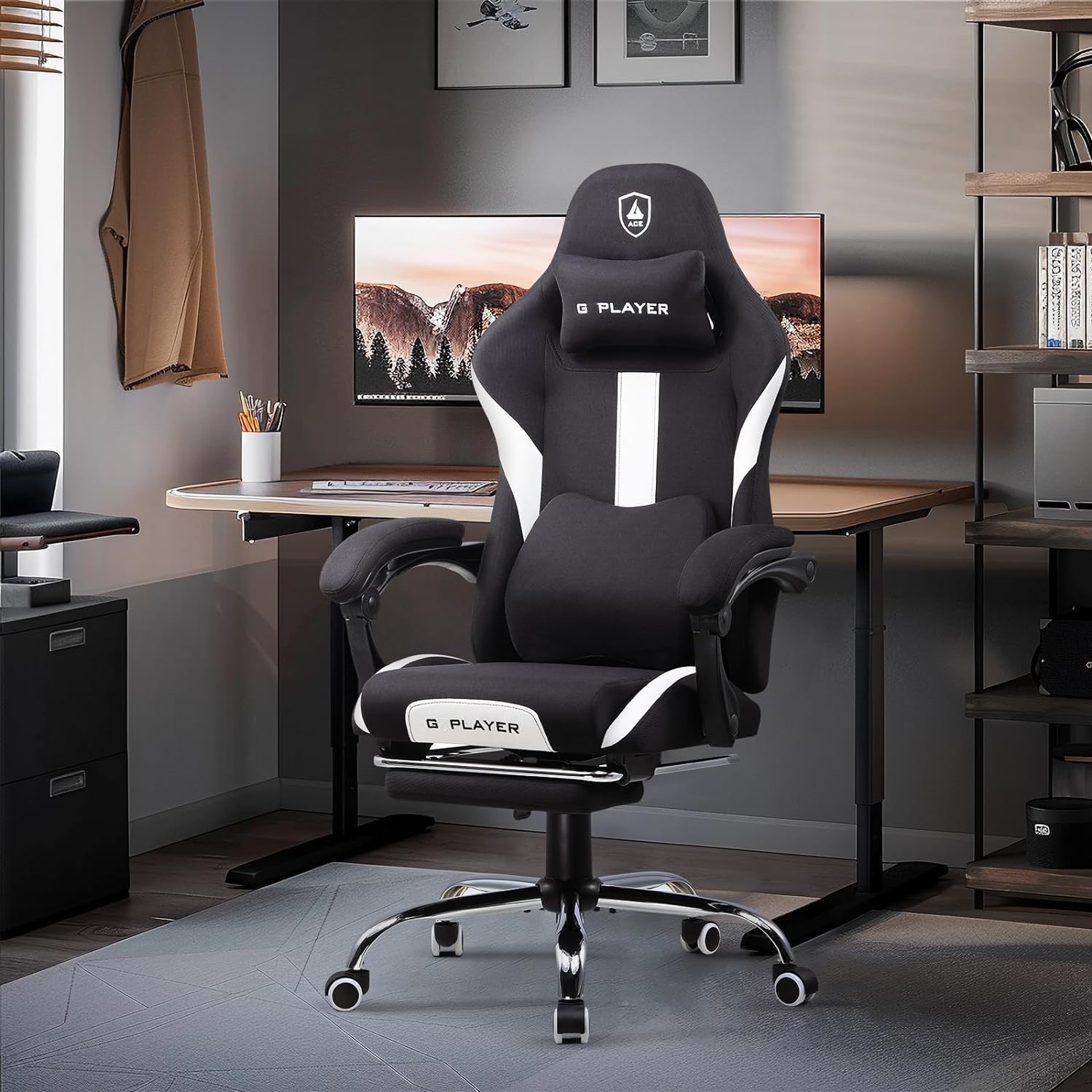 G Gaming Chair with Footrest