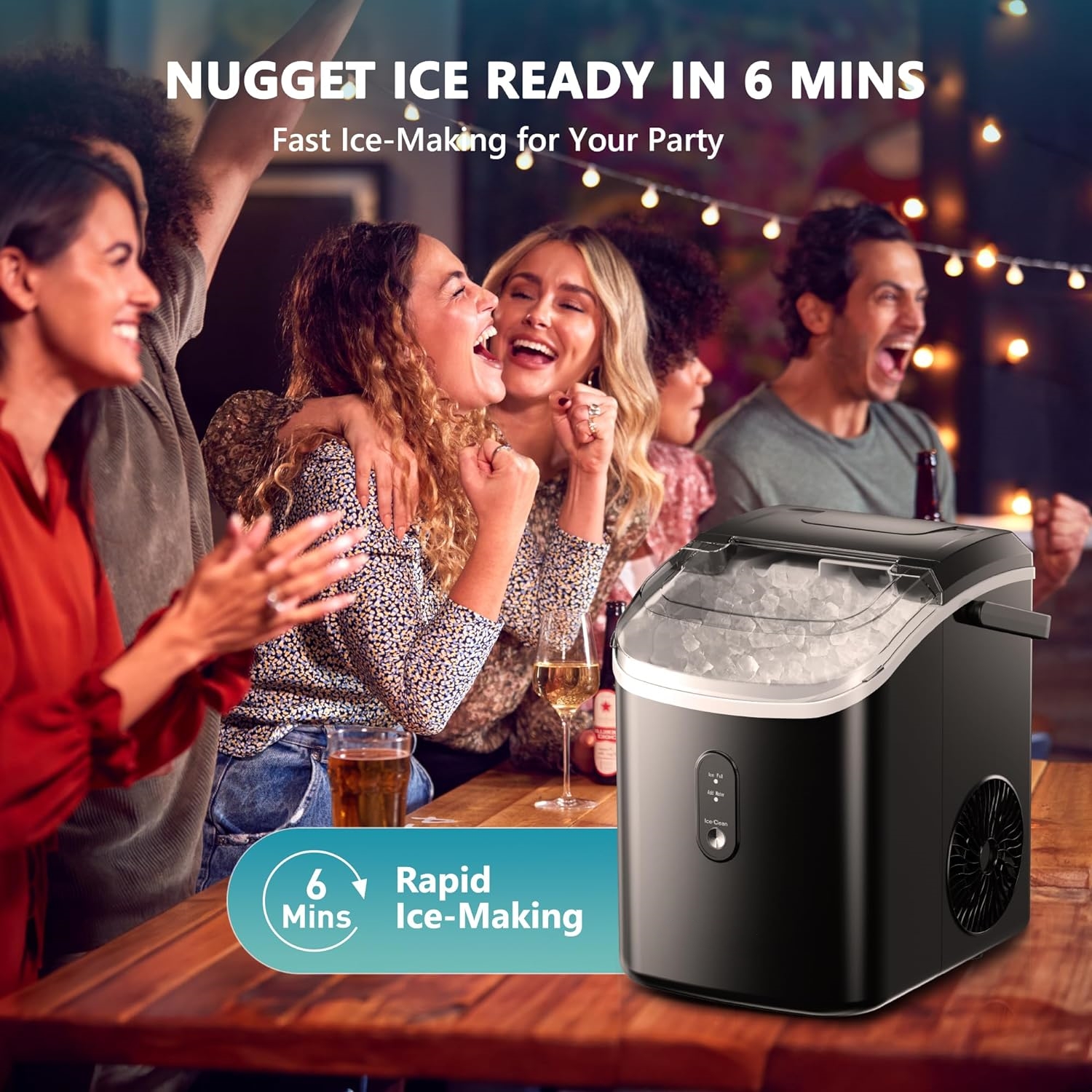 Ice Maker Countertop with Handle