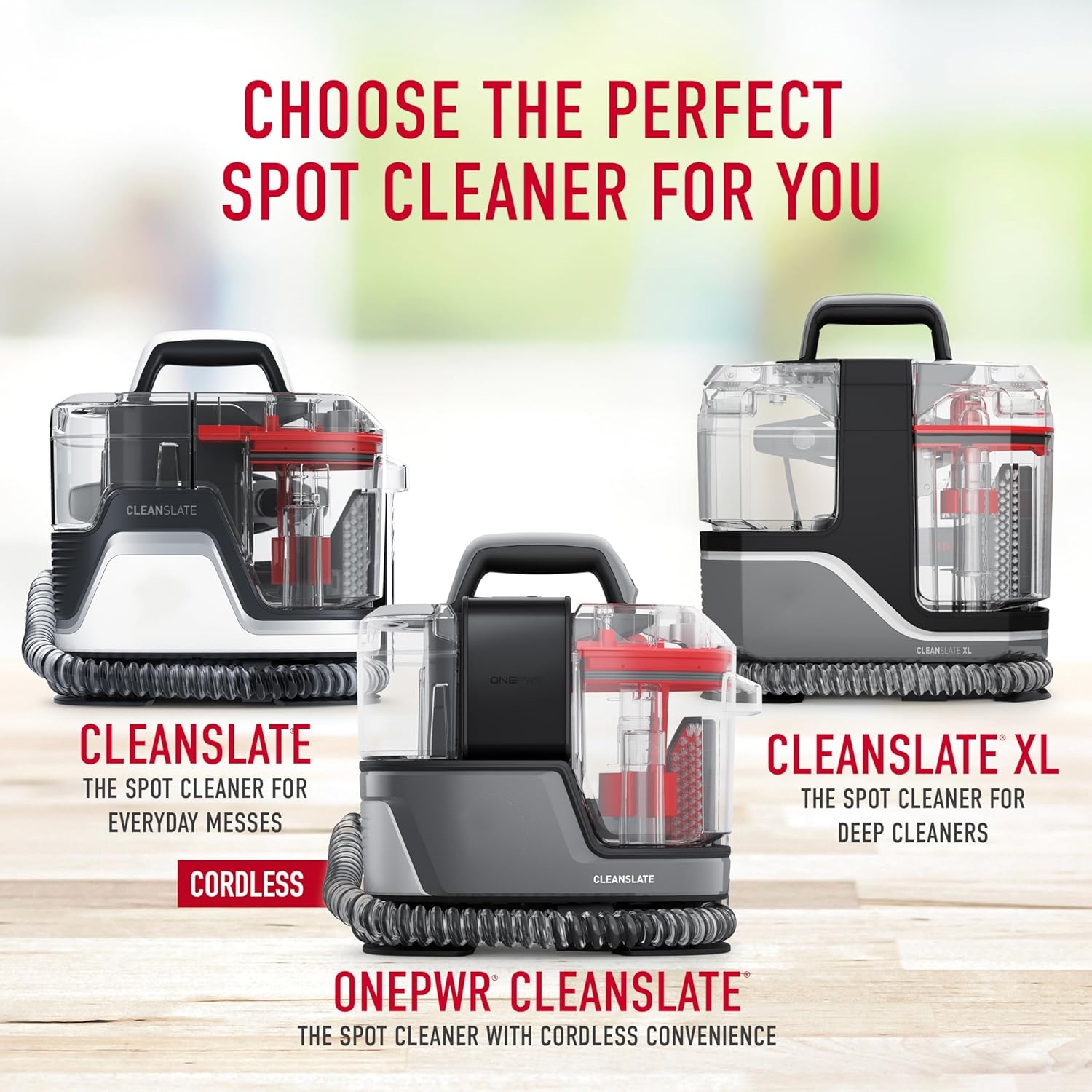 CleanSlate Plus Portable Carpet + Upholstery Spot Cleaner Machine