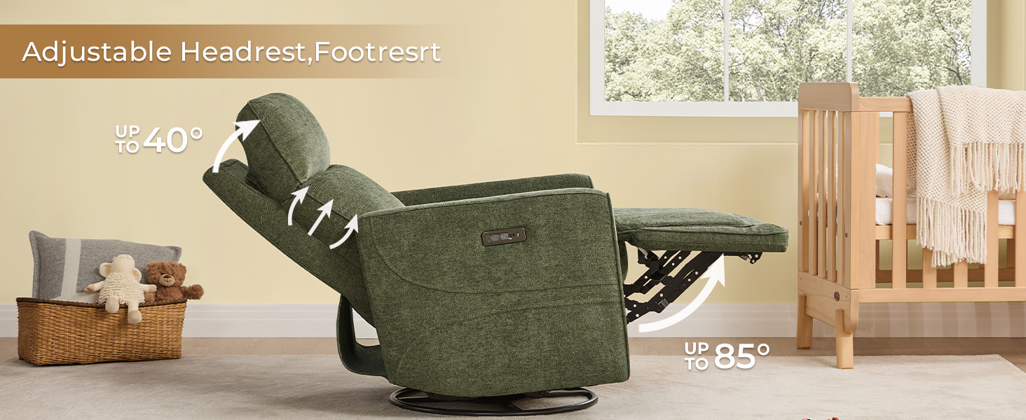 glider recliner nursery chair