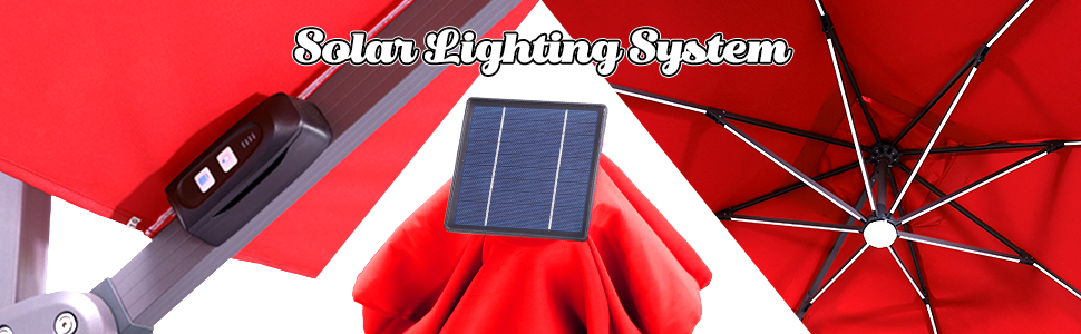 LED PATIO UMBRELLA