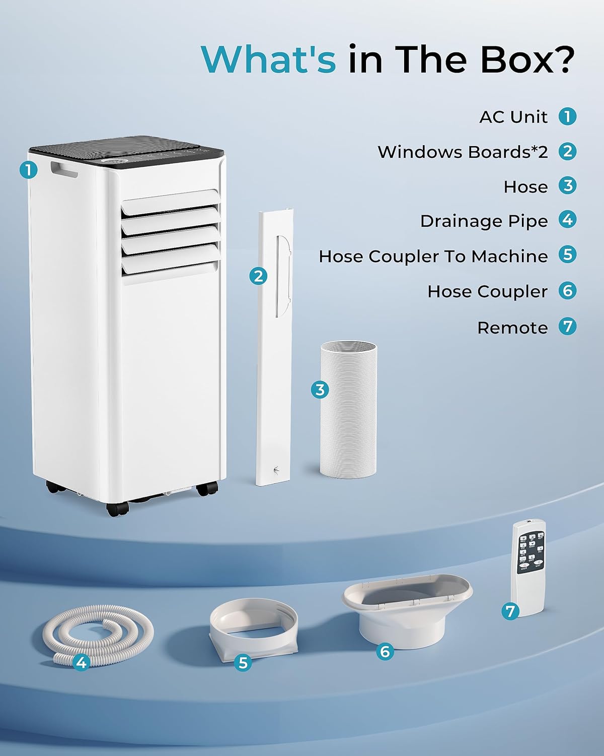 8,000 BTU Portable Air Conditioners