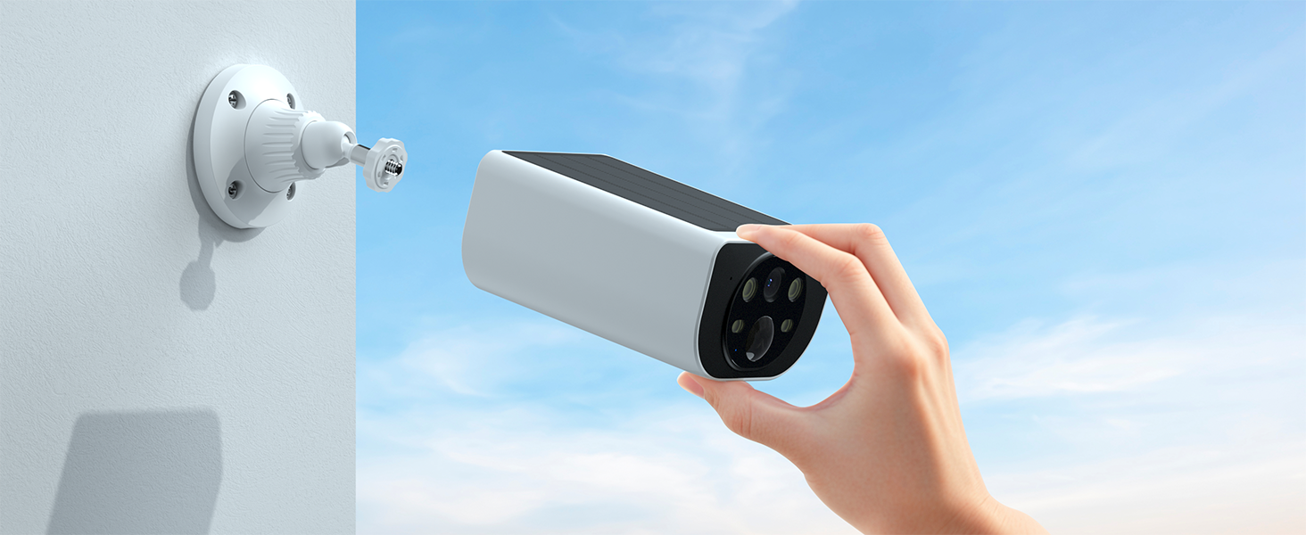 Easy to mount the camera on the wall