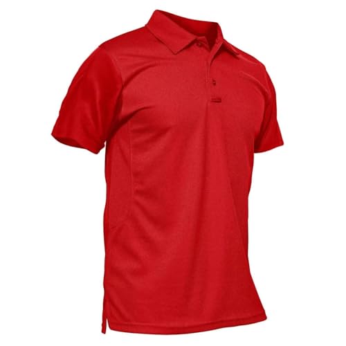 MAGCOMSEN #13 Tomato Red tactical polo shirt