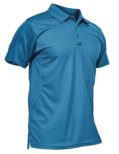 MAGCOMSEN Teal Shorts tactical polo shirt