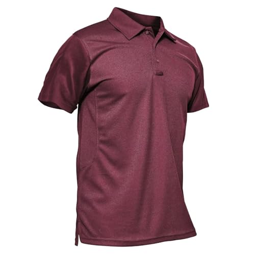 MAGCOMSEN #08 Wine Red tactical polo shirt